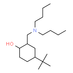 ChemSpider 2D Image | 4-tert-Butyl-2-((dibutylamino)methyl)cyclohexanol | C19H39NO