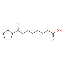 ChemSpider 2D Image | 8-Cyclopentyl-8-oxooctanoic acid | C13H22O3