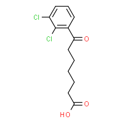 ChemSpider 2D Image | 7-(2,3-Dichlorophenyl)-7-oxoheptanoic acid | C13H14Cl2O3