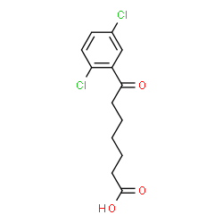 ChemSpider 2D Image | 7-(2,5-Dichlorophenyl)-7-oxoheptanoic acid | C13H14Cl2O3