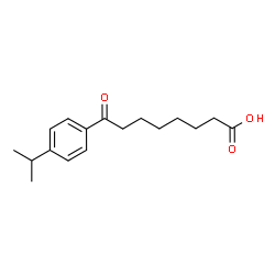 ChemSpider 2D Image | 8-(4-Isopropylphenyl)-8-oxooctanoic acid | C17H24O3
