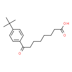 ChemSpider 2D Image | 8-[4-(2-Methyl-2-propanyl)phenyl]-8-oxooctanoic acid | C18H26O3