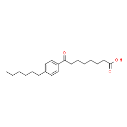 ChemSpider 2D Image | 4-Hexyl-Î·-oxobenzeneoctanoic acid | C20H30O3