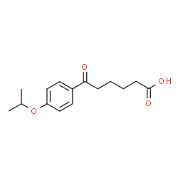 ChemSpider 2D Image | 6-(4-Isopropoxyphenyl)-6-oxohexanoic acid | C15H20O4