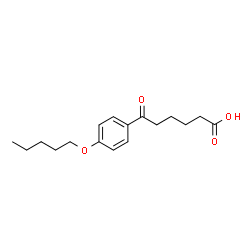 ChemSpider 2D Image | 6-Oxo-6-[4-(pentyloxy)phenyl]hexanoic acid | C17H24O4