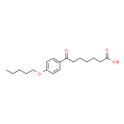 ChemSpider 2D Image | 7-Oxo-7-[4-(pentyloxy)phenyl]heptanoic acid | C18H26O4