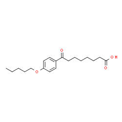 ChemSpider 2D Image | 8-Oxo-8-[4-(pentyloxy)phenyl]octanoic acid | C19H28O4