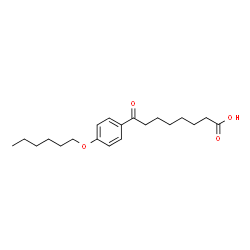 ChemSpider 2D Image | 8-[4-(Hexyloxy)phenyl]-8-oxooctanoic acid | C20H30O4