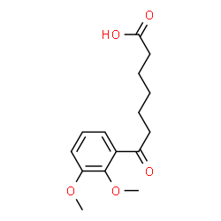ChemSpider 2D Image | 7-(2,3-Dimethoxyphenyl)-7-oxoheptanoic acid | C15H20O5