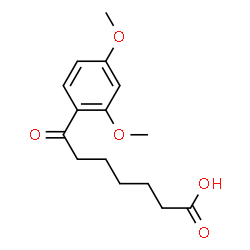 ChemSpider 2D Image | 7-(2,4-Dimethoxyphenyl)-7-oxoheptanoic acid | C15H20O5