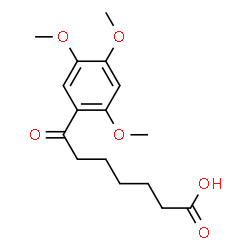 ChemSpider 2D Image | 7-Oxo-7-(2,4,5-trimethoxyphenyl)heptanoic acid | C16H22O6