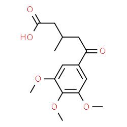 ChemSpider 2D Image | 3-Methyl-5-oxo-5-(3,4,5-trimethoxyphenyl)pentanoic acid | C15H20O6