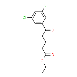 ChemSpider 2D Image | Ethyl 5-(3,5-dichlorophenyl)-5-oxopentanoate | C13H14Cl2O3