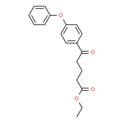 ChemSpider 2D Image | Ethyl 5-oxo-5-(4-phenoxyphenyl)pentanoate | C19H20O4