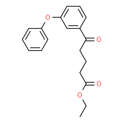 ChemSpider 2D Image | Ethyl 5-oxo-5-(3-phenoxyphenyl)pentanoate | C19H20O4