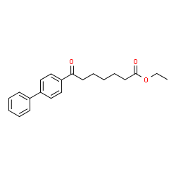 ChemSpider 2D Image | Ethyl 7-(4-biphenylyl)-7-oxoheptanoate | C21H24O3