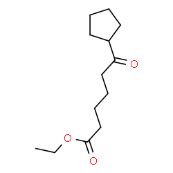 ChemSpider 2D Image | Ethyl 6-cyclopentyl-6-oxohexanoate | C13H22O3