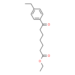 ChemSpider 2D Image | Ethyl 7-(4-ethylphenyl)-7-oxoheptanoate | C17H24O3