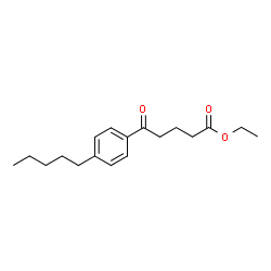 ChemSpider 2D Image | Ethyl 5-oxo-5-(4-pentylphenyl)pentanoate | C18H26O3