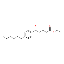 ChemSpider 2D Image | Ethyl 5-(4-hexylphenyl)-5-oxopentanoate | C19H28O3
