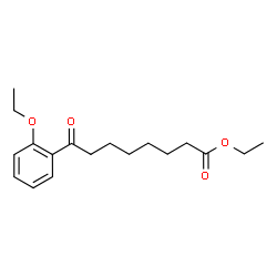 ChemSpider 2D Image | Ethyl 8-(2-ethoxyphenyl)-8-oxooctanoate | C18H26O4