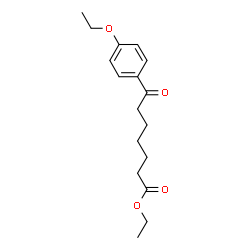 ChemSpider 2D Image | Ethyl 7-(4-ethoxyphenyl)-7-oxoheptanoate | C17H24O4