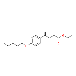 ChemSpider 2D Image | Ethyl Î³-oxo-4-(pentyloxy)benzenebutanoate | C17H24O4