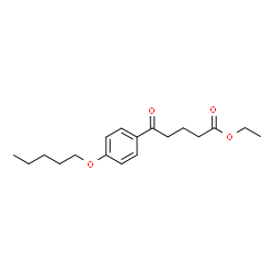 ChemSpider 2D Image | Ethyl 5-oxo-5-[4-(pentyloxy)phenyl]pentanoate | C18H26O4
