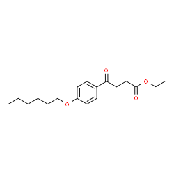ChemSpider 2D Image | Ethyl 4-(hexyloxy)-Î³-oxobenzenebutanoate | C18H26O4