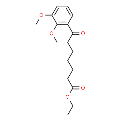 ChemSpider 2D Image | Ethyl 7-(2,3-dimethoxyphenyl)-7-oxoheptanoate | C17H24O5