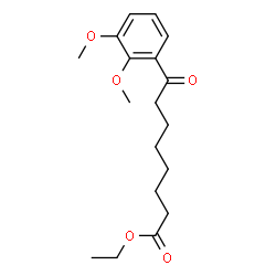 ChemSpider 2D Image | Ethyl 8-(2,3-dimethoxyphenyl)-8-oxooctanoate | C18H26O5