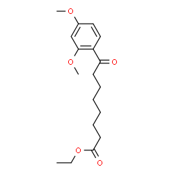ChemSpider 2D Image | Ethyl 8-(2,4-dimethoxyphenyl)-8-oxooctanoate | C18H26O5