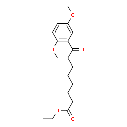ChemSpider 2D Image | Ethyl 8-(2,5-dimethoxyphenyl)-8-oxooctanoate | C18H26O5