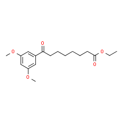 ChemSpider 2D Image | Ethyl 8-(3,5-dimethoxyphenyl)-8-oxooctanoate | C18H26O5