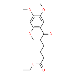 ChemSpider 2D Image | Ethyl 6-oxo-6-(2,4,5-trimethoxyphenyl)hexanoate | C17H24O6