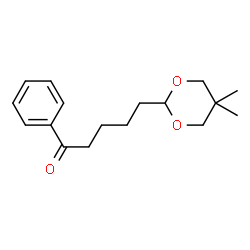 ChemSpider 2D Image | 5-(5,5-dimethyl-1,3-dioxan-2-yl)valerophenone | C17H24O3