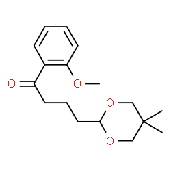 ChemSpider 2D Image | 4-(5,5-dimethyl-1,3-dioxan-2-yl)-2'-methoxybutyrophenone | C17H24O4