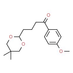 ChemSpider 2D Image | 4-(5,5-dimethyl-1,3-dioxan-2-yl)-4'-methoxybutyrophenone | C17H24O4