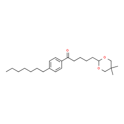 ChemSpider 2D Image | 5-(5,5-Dimethyl-1,3-dioxan-2-yl)-1-(4-heptylphenyl)-1-pentanone | C24H38O3