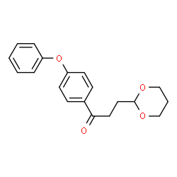 ChemSpider 2D Image | 3-(1,3-Dioxan-2-yl)-1-(4-phenoxyphenyl)-1-propanone | C19H20O4