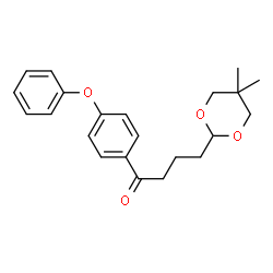 ChemSpider 2D Image | 4-(5,5-Dimethyl-1,3-dioxan-2-yl)-1-(4-phenoxyphenyl)-1-butanone | C22H26O4