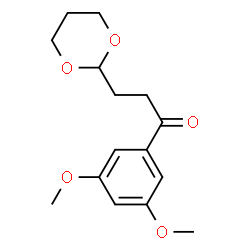 ChemSpider 2D Image | 3',5'-Dimethoxy-3-(1,3-Dioxan-2-Yl)-Propiophenone | C15H20O5