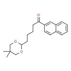 ChemSpider 2D Image | 5-(5,5-dimethyl-1,3-dioxan-2-yl)-2'-valeronaphthone | C21H26O3