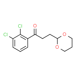 ChemSpider 2D Image | 2',3'-Dichloro-3-(1,3-Dioxan-2-Yl)Propiophenone | C13H14Cl2O3