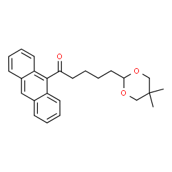 ChemSpider 2D Image | 1-(9-Anthryl)-5-(5,5-dimethyl-1,3-dioxan-2-yl)-1-pentanone | C25H28O3