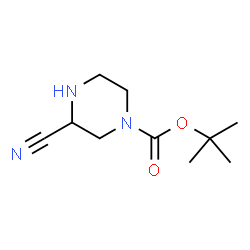 ChemSpider 2D Image | tert-Butyl 3-cyanopiperazine-1-carboxylate | C10H17N3O2