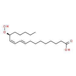 ChemSpider 2D Image | (9E,11Z,13S)-13-Hydroperoxy-9,11-octadecadienoic acid | C18H32O4