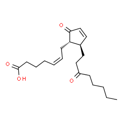 ChemSpider 2D Image | (5Z,8beta,12alpha)-9,15-Dioxoprosta-5,10-dien-1-oic acid | C20H30O4