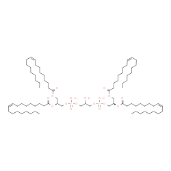 ChemSpider 2D Image | (9Z,21R,33R,44Z)-24,27,30-Trihydroxy-24,30-dioxido-18,36-dioxo-19,23,25,29,31,35-hexaoxa-24lambda~5~,30lambda~5~-diphosphatripentaconta-9,44-diene-21,33-diyl (9Z,9'Z)bis(-9-octadecenoate) | C81H150O17P2