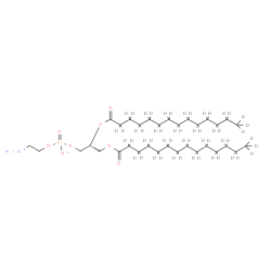 ChemSpider 2D Image | 2-Ammonioethyl (2R)-2,3-bis[(~2~H_27_)tetradecanoyloxy]propyl phosphate | C33H12D54NO8P